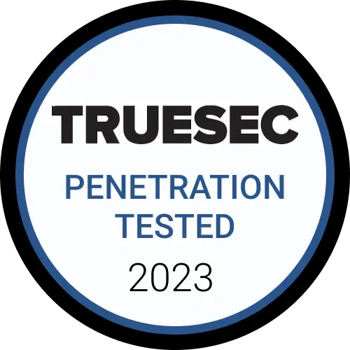 Penetration test badge.